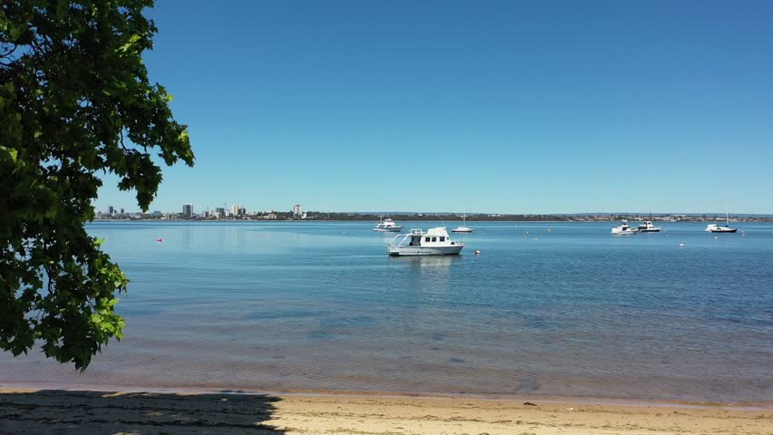 Matilda Bay, Perth, Western Australia Aerial Drone 4K