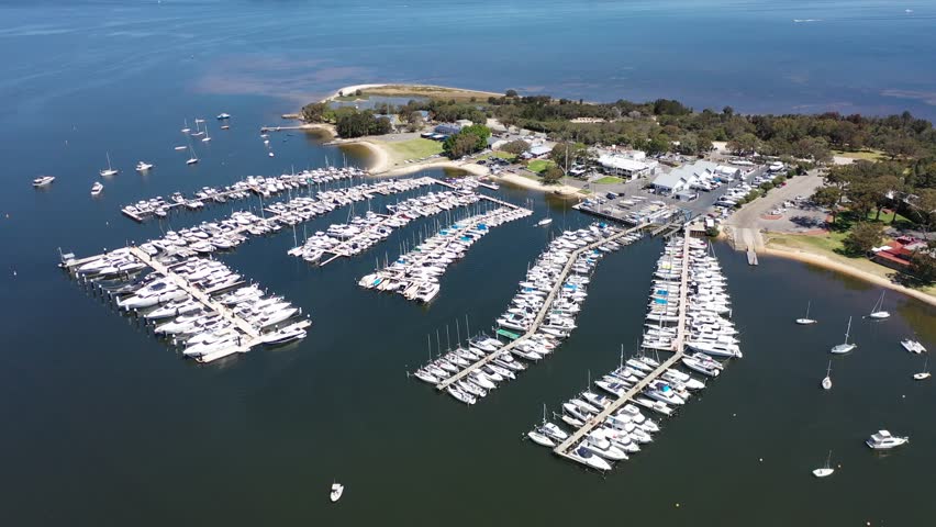 Matilda Bay, Perth, Western Australia Aerial Drone 4K