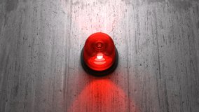 Red Emergency Siren Light Loop on concrete wall - Powered by Shutterstock - Get 15% off with code: PIKWIZARD15