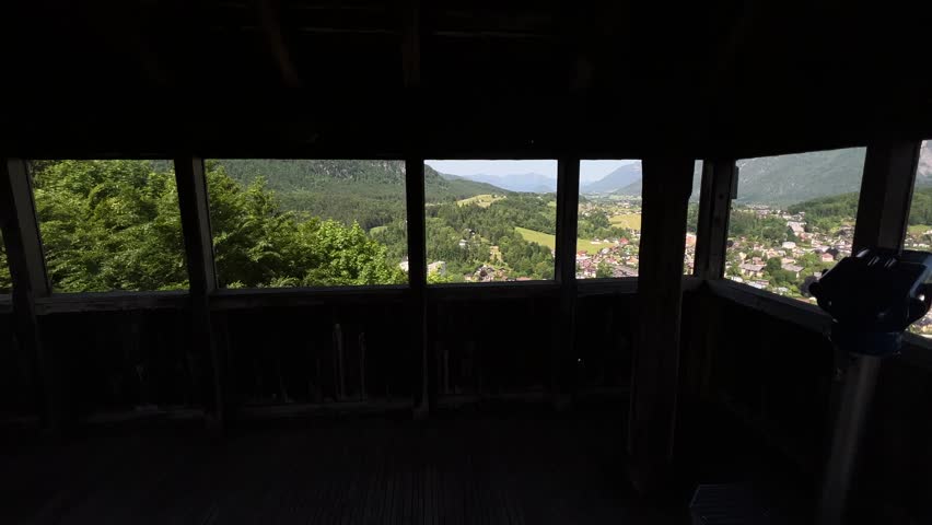 view to Bad Ischl in Salzkammergut from Siriuskogl