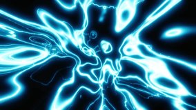 Liquid neon retro Futuristic 80's Background 4K. Curvature of neon lightnings. 80s, 90s Retro futurism, Retro wave cyber glitch. Deep space surfaces. Neon lights, neural electrical noise, vj loop - Powered by Shutterstock - Get 15% off with code: PIKWIZARD15