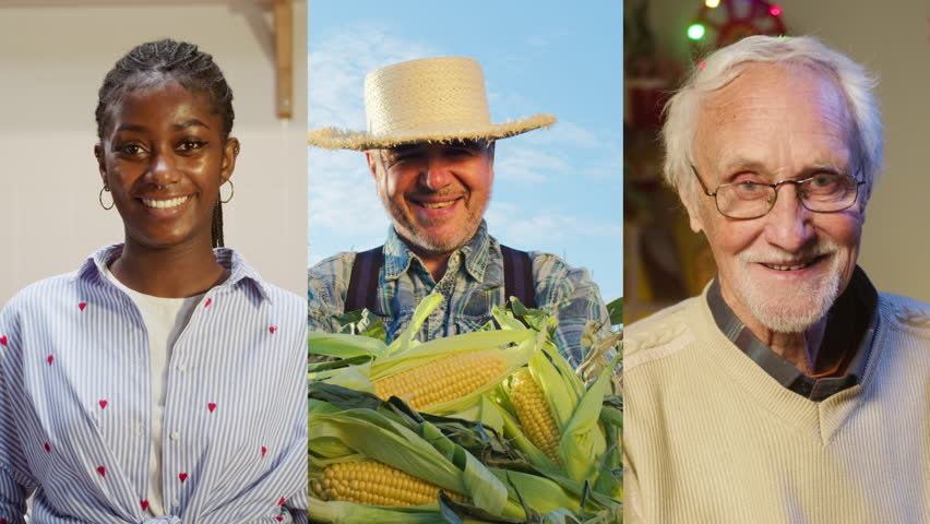 Collage portrait of mix raced young professionals people or students, happy young international group, man and woman smiling portraits, happy people eyes. 