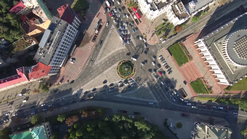 Aerial drone shot Yevropeis