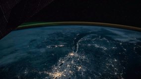 Earth seen from International Space Station ISS. Images courtesy of NASA.