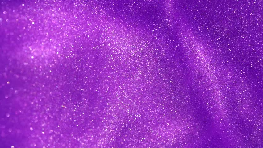 Gorgeous shimmering silver dust particles in purple liquid. Magical galaxy of shiny white particles moving on a purple fluid background. Abstract glittery background 4K resolution. Royalty-Free Stock Footage #1105807695