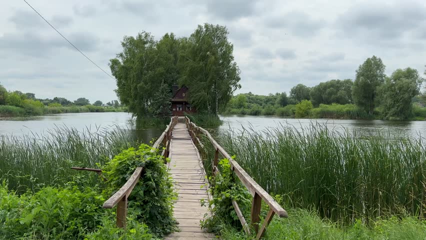 Old wooden fisherman