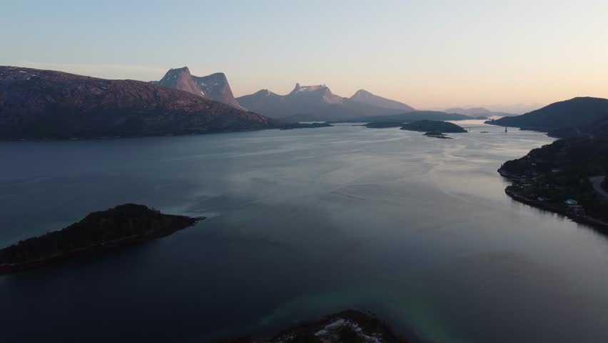 A beautiful view of the Norway fjord