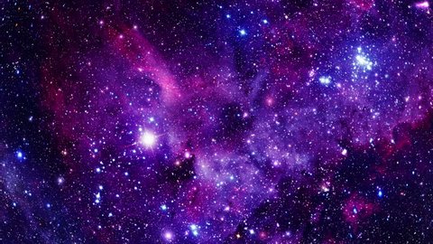 Flying Through Stars and Nebulae - Purple
The camera flies through a star field against the backdrop of a Hubble like nebula.