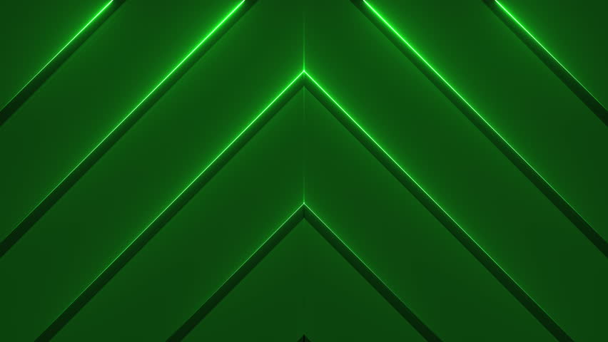 Abstract neon green background with up arrow and light rays animation seamless loop Royalty-Free Stock Footage #1105845399