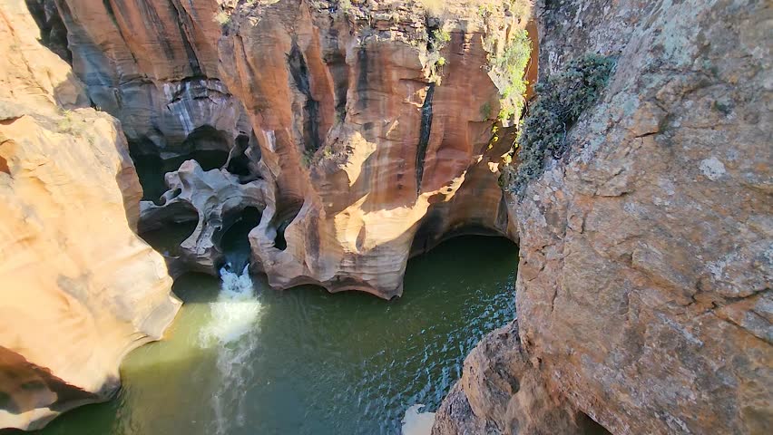 Drone view of rock formation in Bourke