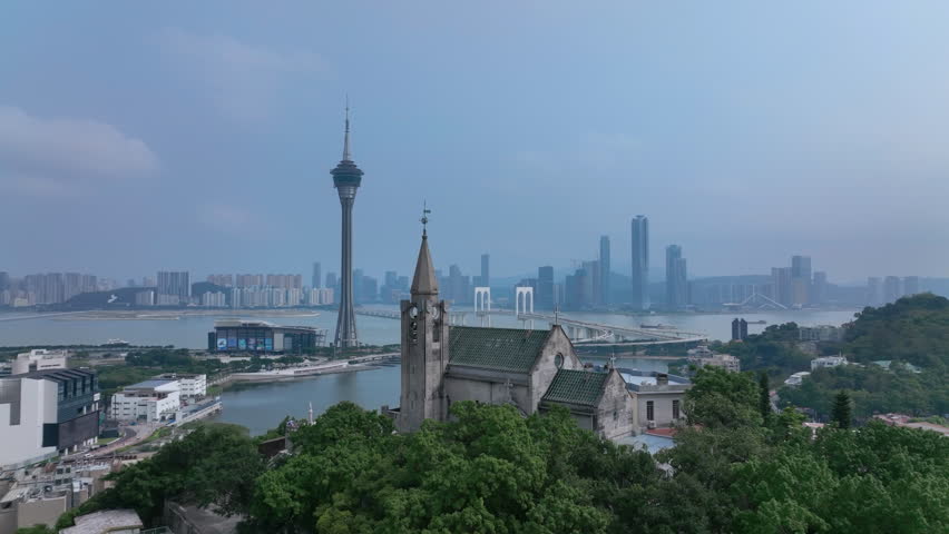 Chapel Of Our Lady Of Penha, Macau, Aerial View
