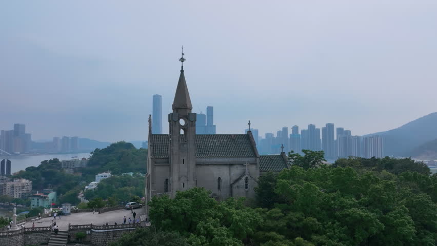 Chapel Of Our Lady Of Penha, Macau, Aerial View