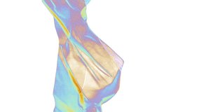 Slow motion abstract background. Colorful waves. Multicolored motion holographic backgrounds. Surreal colors. Thermal camera effect. Abstract video can use in vertical position. - Powered by Shutterstock - Get 15% off with code: PIKWIZARD15