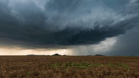 Supercell Developing over a Wheat Field Timelapse, Oklahoma - Powered by Shutterstock - Get 15% off with code: PIKWIZARD15