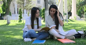Two Schoolgirls Reading on Grass on University Campus 4K Slow Motion

SSTKUniversity