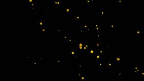 Gold Confetti falling animation on Alpha Screen Background. - Powered by Shutterstock - Get 15% off with code: PIKWIZARD15