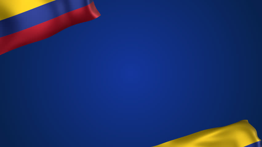 Colombia Independence Day Animation text with waving flags and fireworks in the background. Great for Colombia Independence day Celebrations, Ceremonies, Festivals, greetings, and banners. 