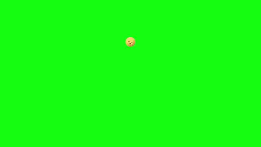 Dead emoji animated green screen luma
