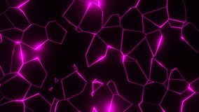 Pink Abstract Glowing Patterns Background VJ Loop Animation in 4K