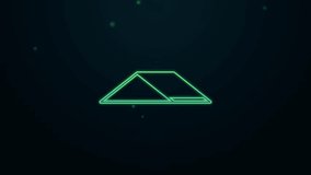 Glowing neon line Skate park icon isolated on black background. Set of ramp, roller, stairs for a skatepark. Extreme sport. 4K Video motion graphic animation. - Powered by Shutterstock - Get 15% off with code: PIKWIZARD15