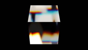 Glossy dispersion cube. Computer generated 3d render - Powered by Shutterstock - Get 15% off with code: PIKWIZARD15