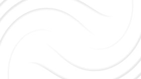 Abstract elegant corporate background with white, grey curve line wave motion design. Seamless looping animation