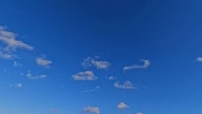 timelapse of the sky with nice clouds, natural bg - loop video