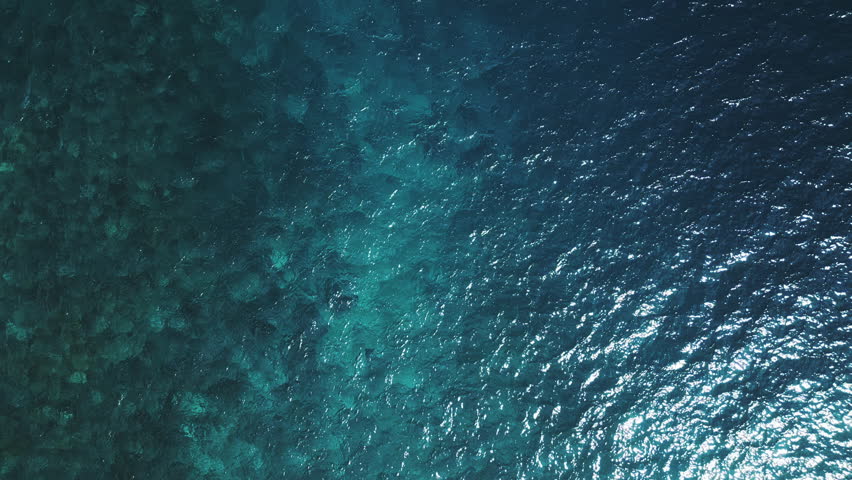 Sea surface aerial top down view Royalty-Free Stock Footage #1105957881