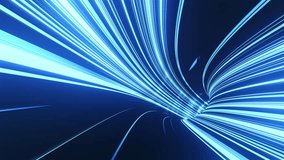 Speed Light Tunnel with LED Blue Light Trails -  Lightning Cable Network Fiber Optics 3D Rendered Background - Powered by Shutterstock - Get 15% off with code: PIKWIZARD15