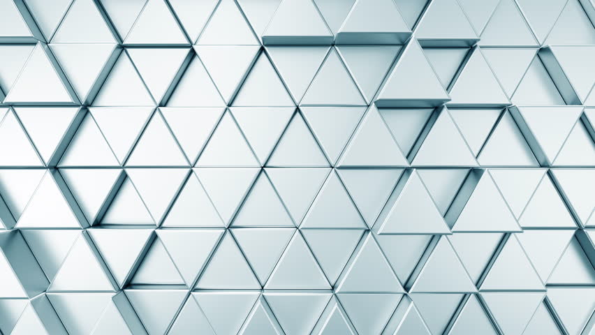 White 3d abstract background. Bright motion wave texture with empty space for business concept. Triangle mosaic animated pattern. Seamless loop. Royalty-Free Stock Footage #1105977713
