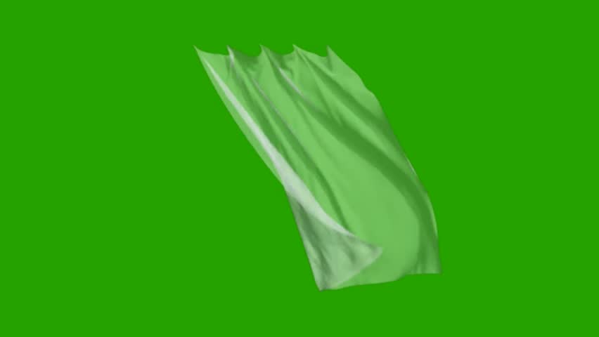 White wind blown curtains  on green screen Royalty-Free Stock Footage #1105985577