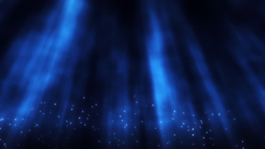 A lot of sun rays break into the underwater world.