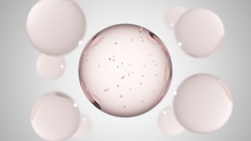 Cosmetics pink serum liquid bubbles 3d abstract background. Cosmetic moisturizer essence gel. Collagen fluid bubble molecule. Moisturizing cream or oil for personal health care and beauty skin concept Royalty-Free Stock Footage #1106003985