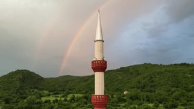 Double Rainbow Drone Video, Boyabat Sinop, Turkey (Turkiye)