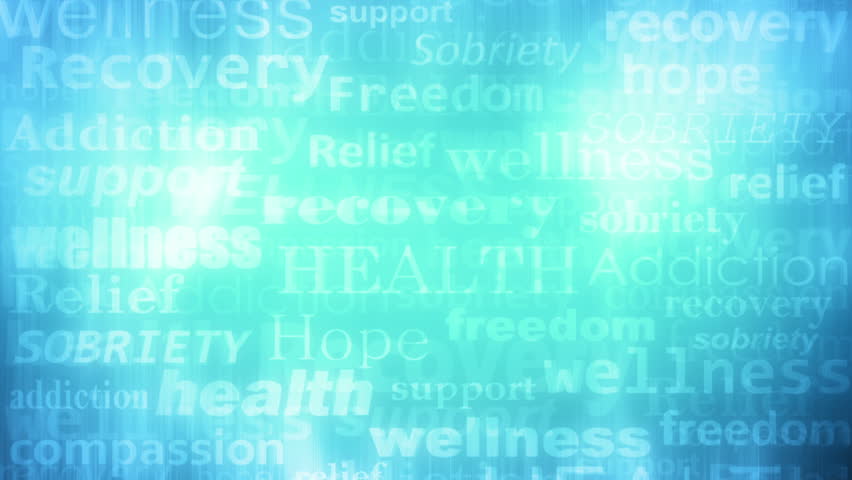 Twenty second addiction recovery sobriety health and wellness looping blue animated background Royalty-Free Stock Footage #1106020669