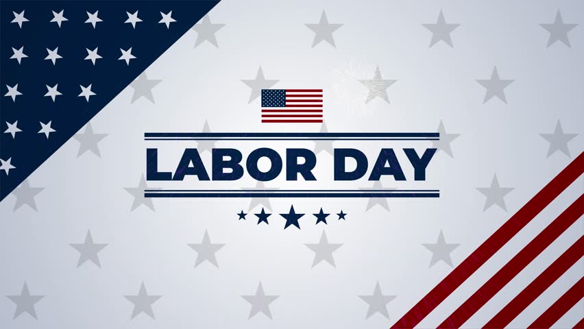 Happy labor day background animated video 