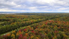 Beautiful Quebec at its peak in fall foliage.