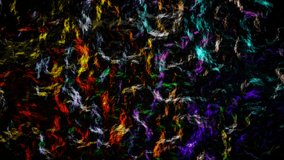 Multicolor Moving Abstract Glowing Patterns Background VJ Loop Animation in 4K