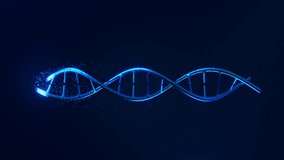 DNA 3D animation on dark background. Science and medicine concepts - Powered by Shutterstock - Get 15% off with code: PIKWIZARD15