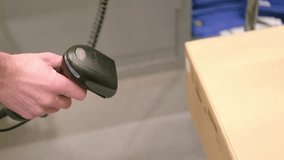 buyer reads barcode Data Matrix using digital scanner from packages goods for quick product identification and inventory tracking, Data Integration and Management, Point of Sale POS Systems - Powered by Shutterstock - Get 15% off with code: PIKWIZARD15