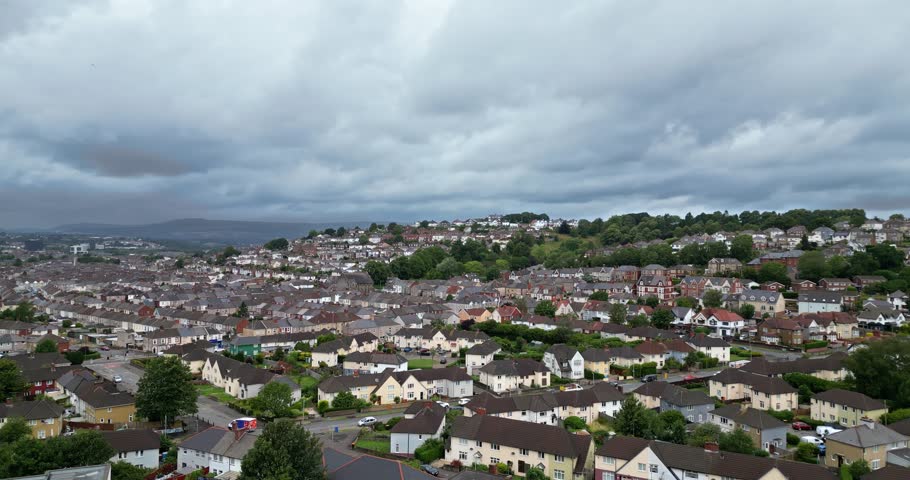 Newport city
 Uk, Wales | panoramic view of the city | aerial photos | 4k 29.97 fps