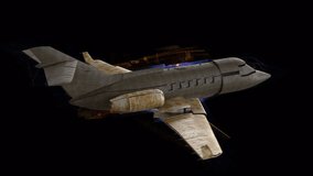 Holographic Futuristic Plane. 3D render. Simulation. Alpha Channel - Powered by Shutterstock - Get 15% off with code: PIKWIZARD15