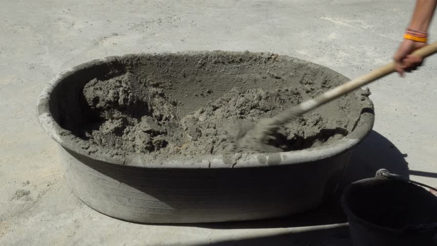 
Plasterers use a shovel to mix the mortar together in the mortar mixing container.
The use of mortar workers for tiling work by hand.
Construction and decoration of small buildings that require labor Royalty-Free Stock Footage #1106044839