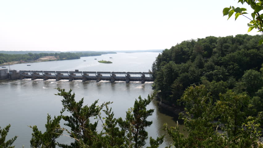 Oglesby, Illinois - June 23, 2023: Starved Rock State Park in IL with Natural Canyons and Waterfalls