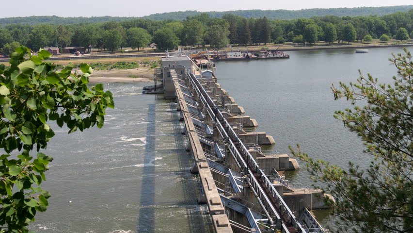 Oglesby, Illinois - June 23, 2023: Starved Rock State Park in IL with Natural Canyons and Waterfalls