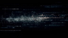 Futuristic data matrix, telemetry and encrypt numbers simulation display for head up display in cyber space abstract de-focus environment background - Powered by Shutterstock - Get 15% off with code: PIKWIZARD15