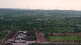 Aerial view 4k video by drone Jodhpur, Rajasthan 