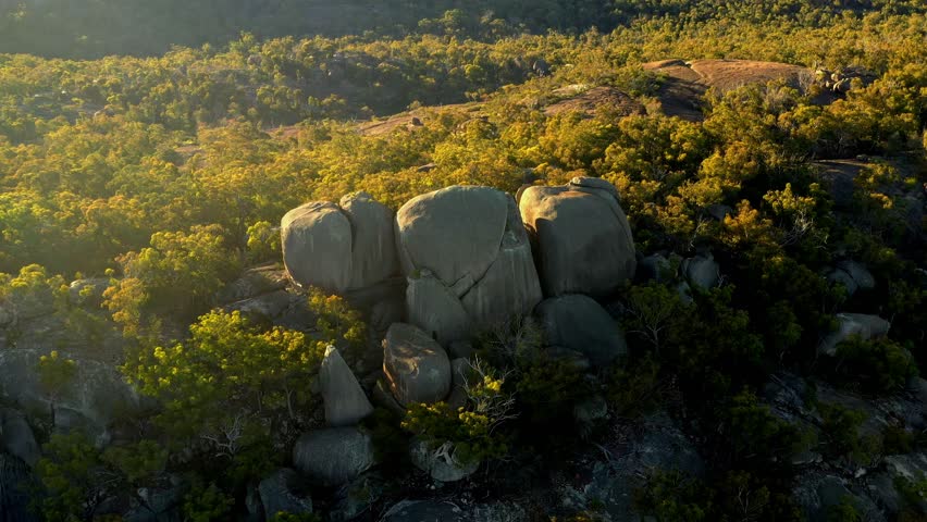 Girraween National Park area of the Granite Belt in the Darling Downs region of Queensland in Australia reserved as a national park, spectacular flowers, dramatic landscapes and unique wildlife. 