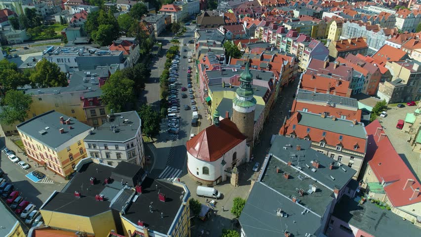 Tower And Gate Wojanowska Jelenia Gora Brama Aerial View Poland