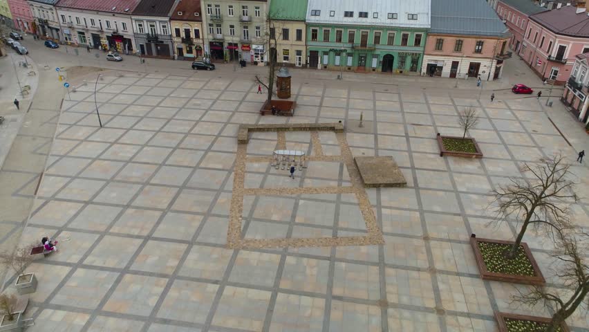 Market Square In Kielce Rynek Aerial View Poland